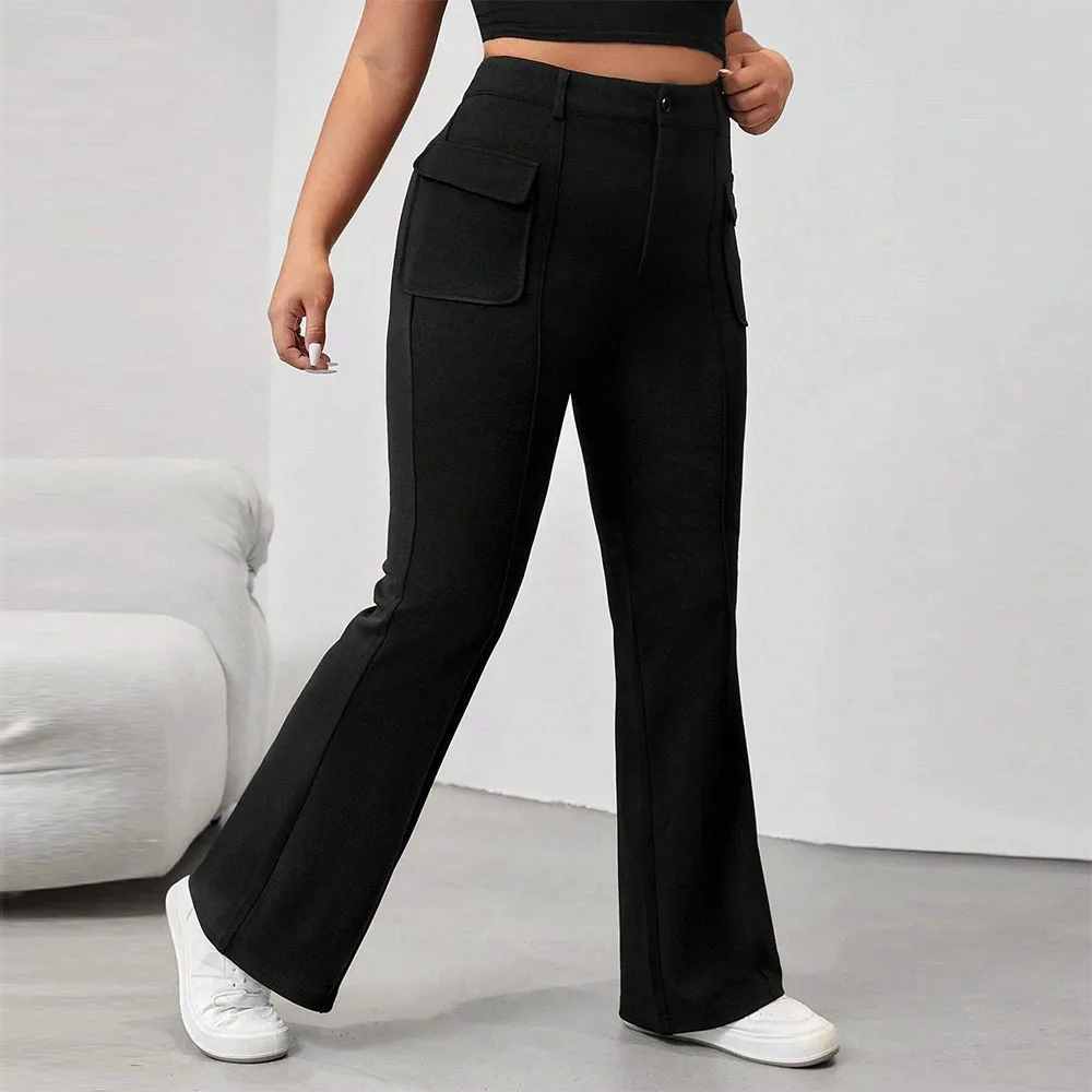 Женская одежда больших размеров 2025 Ins Street Spicy Style с откидными карманами для похудения, брюки-клеш, длинные брюки
Женская одежда больших размеров 2025 Ins Street Spicy Style с откидными карманами для похудения, брюки-клеш, длинные брюки