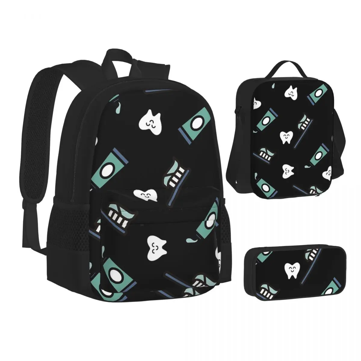 Dentist Dental Cartoon Teeth Pattern Backpacks Students Bookbag School Bags Kids Rucksack Lunch Bag Pen Bag Three-Piece Set
Dentist Dental Cartoon Teeth Pattern Backpacks Students Bookbag School Bags Kids Rucksack Lunch Bag Pen Bag Three-Piece Set