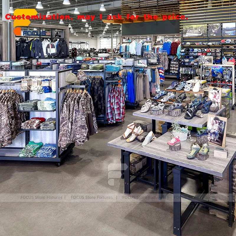 custom.Rustic Clothing Display Rack Set Retail Store Fixtures Industrial Style Wooden Shelves Multi-Level Apparel Display Units
custom.Rustic Clothing Display Rack Set Retail Store Fixtures Industrial Style Wooden Shelves Multi-Level Apparel Display Units