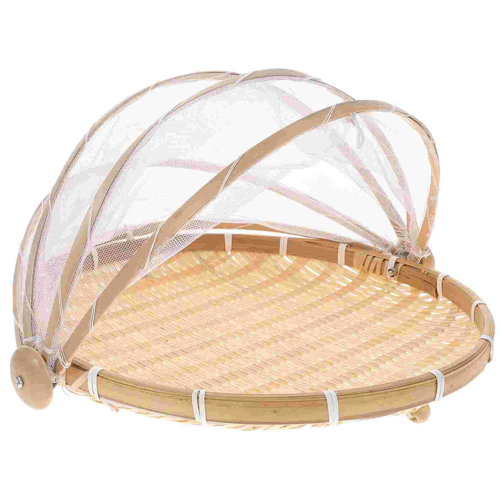 Net Cover Bamboo Basket Round Dustproof Wicker Seagrass Belly Tray with Rectangular Woven Multi-purpose Craft
Net Cover Bamboo Basket Round Dustproof Wicker Seagrass Belly Tray with Rectangular Woven Multi-purpose Craft
