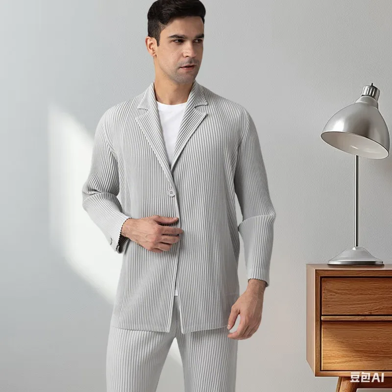 Minimalist Casual Suit Pleated Black Gray Suit Miyake Minimalist New Pleated Loose Drape Jacket Business Office Commuter
Minimalist Casual Suit Pleated Black Gray Suit Miyake Minimalist New Pleated Loose Drape Jacket Business Office Commuter