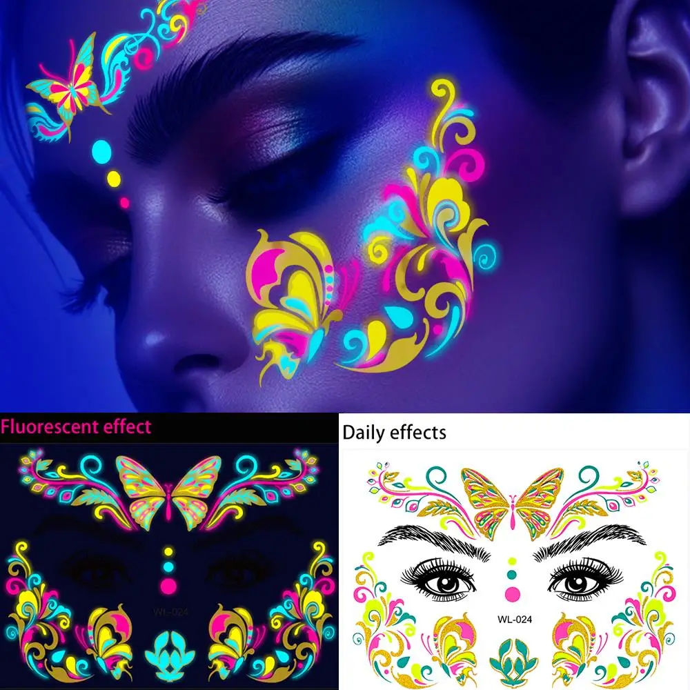1 шт. флуоресцентные блестящие татуировки для лица с бабочкой, наклейки 14*15 см, цветочный дизайн, водонепроницаемые татуировки для музыкального концерта, декор для макияжа
1 шт. флуоресцентные блестящие татуировки для лица с бабочкой, наклейки 14*15 см, цветочный дизайн, водонепроницаемые татуировки для музыкального концерта, декор для макияжа