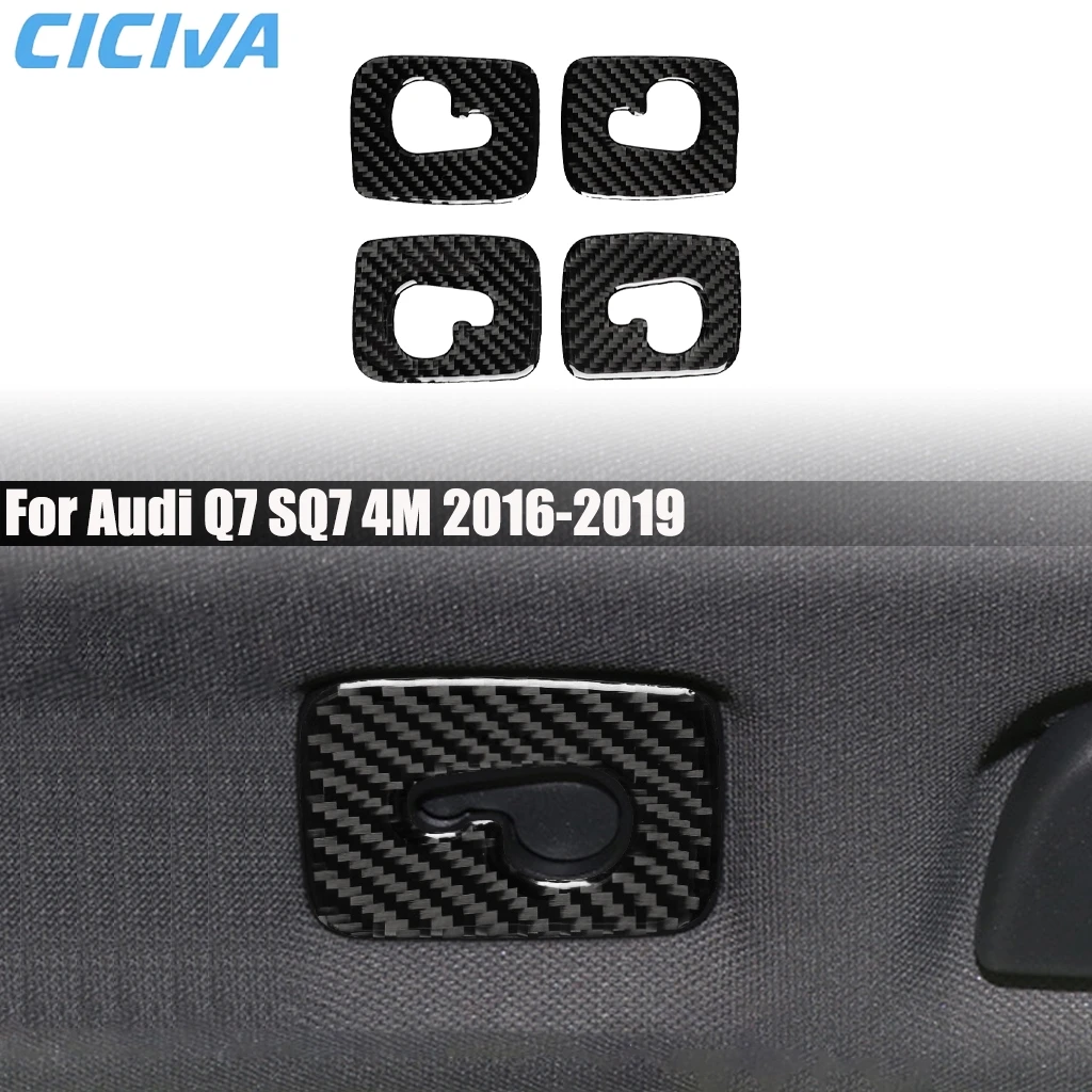 Carbon Fiber Car Accessories Roof Hooks Panel Decorative Interior Cover Modified Trim Sticker For Audi Q7 SQ7 4M 2016-2019
Carbon Fiber Car Accessories Roof Hooks Panel Decorative Interior Cover Modified Trim Sticker For Audi Q7 SQ7 4M 2016-2019