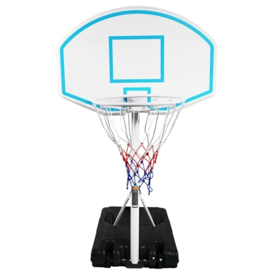 Poolside Basketball Hoop: Portable, Adjustable Height 3.1ft4.7ft,36 Blue Backboard, Indoor/Outdoor Use
Poolside Basketball Hoop: Portable, Adjustable Height 3.1ft4.7ft,36 Blue Backboard, Indoor/Outdoor Use