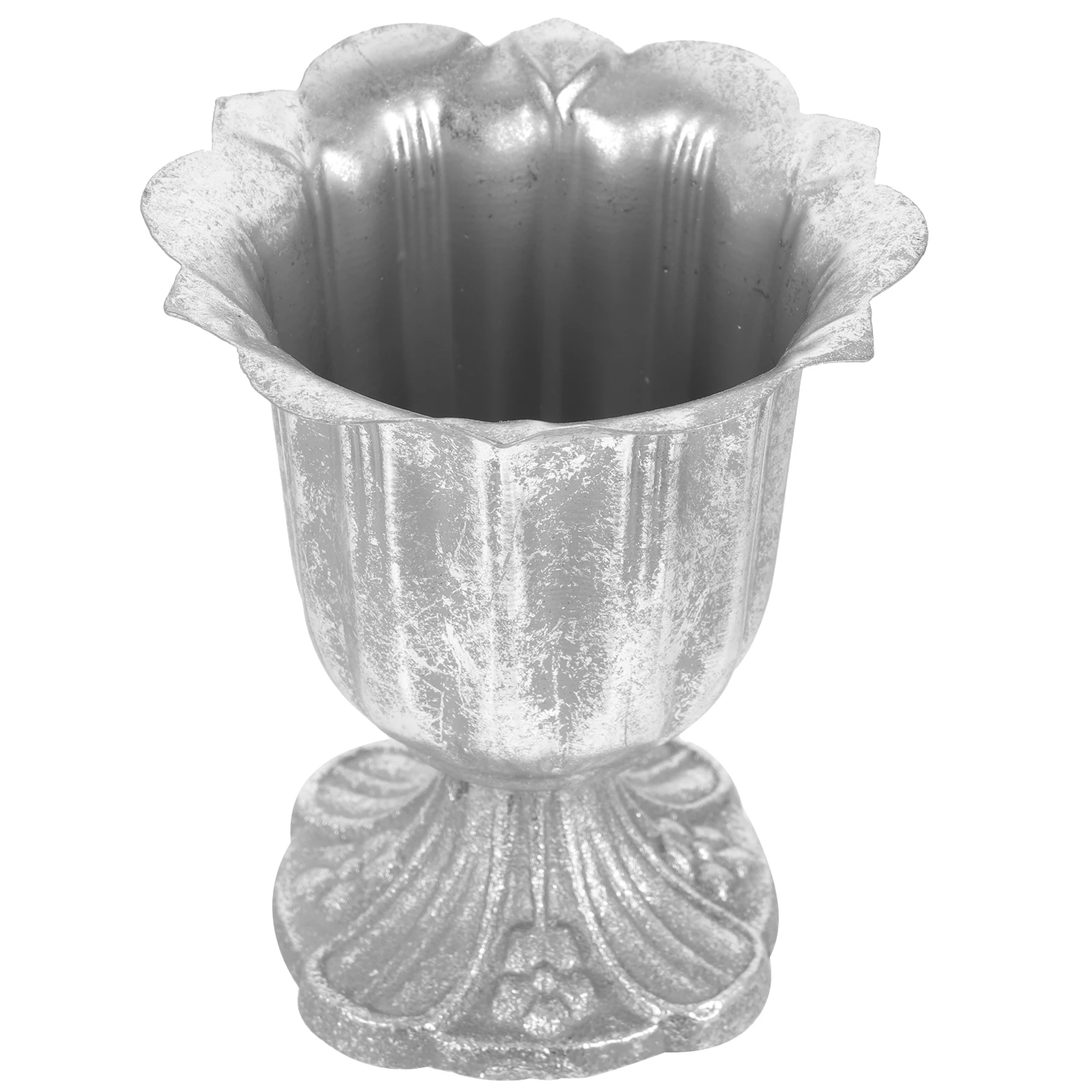 Vintage Cast Iron Base Flowerpot European Style Planter for Home Garden Decor Dried Silk Flowers Arrangement Vase Roman Column
Vintage Cast Iron Base Flowerpot European Style Planter for Home Garden Decor Dried Silk Flowers Arrangement Vase Roman Column