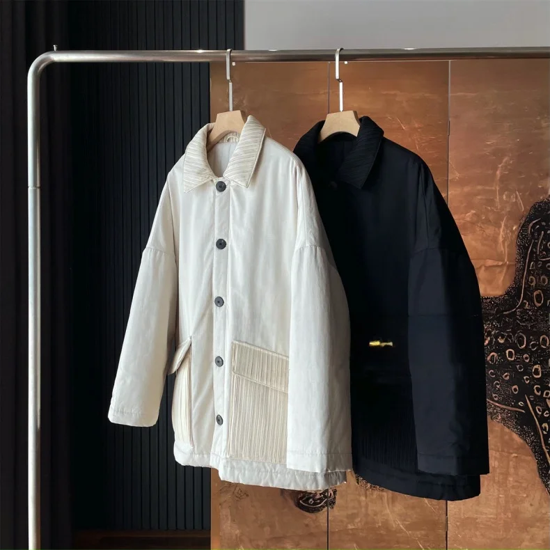 Winter Thiened Casual Loose Women's Cotton Jaet Zipper Collar Long Sve Mid-Length Single Button Pure Color Commute Sle
Winter Thiened Casual Loose Women's Cotton Jaet Zipper Collar Long Sve Mid-Length Single Button Pure Color Commute Sle