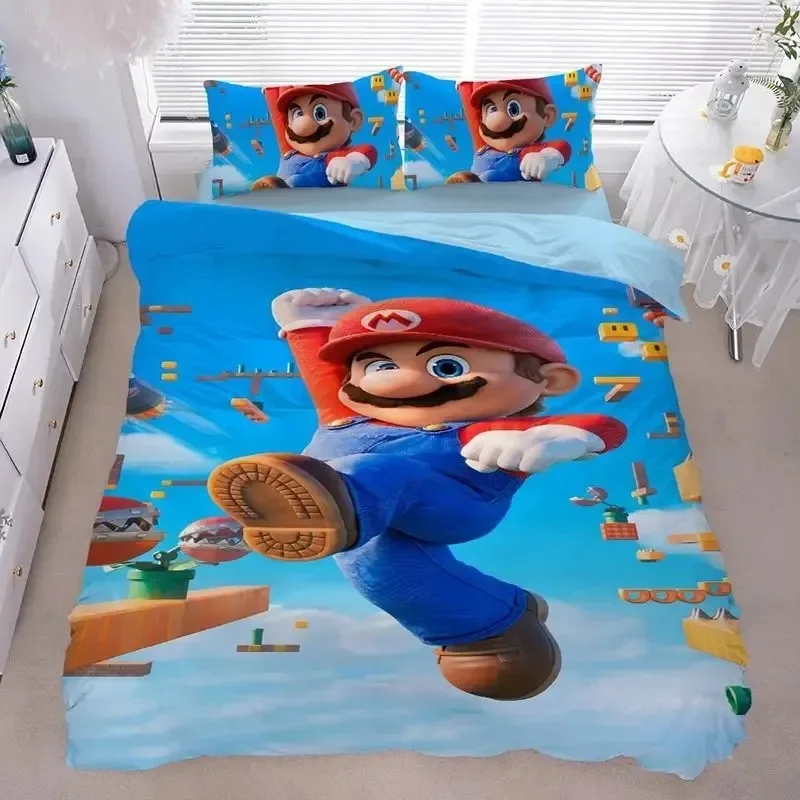 3D Anime Supers M-Mario BrosPrinted Bedding Set- Duvet Cover + Pillowcases2/3pcs,Suitable for Kids Adults, Soft Polyester
3D Anime Supers M-Mario BrosPrinted Bedding Set- Duvet Cover + Pillowcases2/3pcs,Suitable for Kids Adults, Soft Polyester