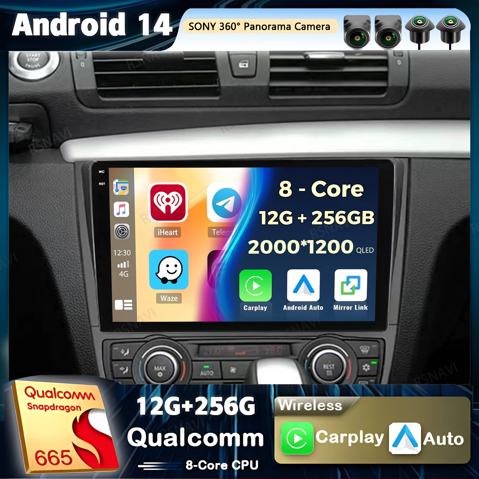 Android 14 Carplay Car Radio For BMW 1 Series E88 E82 E81 E87 2004 - 2012 Multimedia Video Player Navigation GPS Stereo 2 Din BT
Android 14 Carplay Car Radio For BMW 1 Series E88 E82 E81 E87 2004 - 2012 Multimedia Video Player Navigation GPS Stereo 2 Din BT