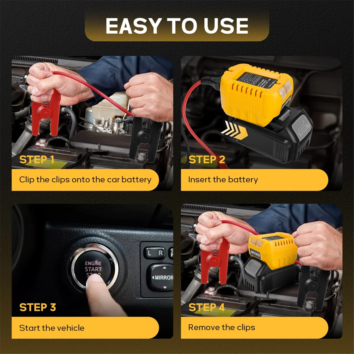 2025+ For Igniter Jump for 20V Battery 10AWG Car Booster Cable Automotive Emergency Power DIY Adapter with Clip
2025+ For Igniter Jump for 20V Battery 10AWG Car Booster Cable Automotive Emergency Power DIY Adapter with Clip