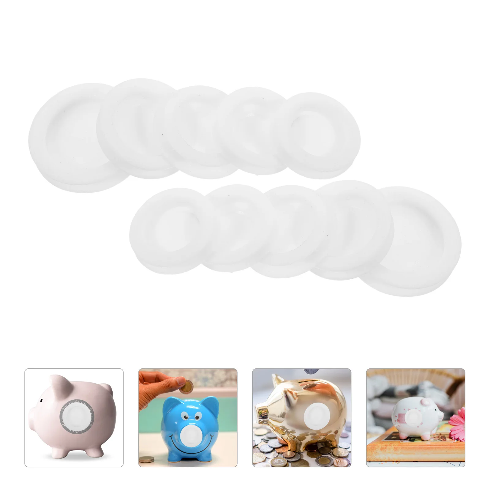 20Pcs Savings Box Round Plastic Plug Stopper Piggy Bank Seal Coin Hole Closure for Home Coin Hole Money Bank Money Saver
20Pcs Savings Box Round Plastic Plug Stopper Piggy Bank Seal Coin Hole Closure for Home Coin Hole Money Bank Money Saver