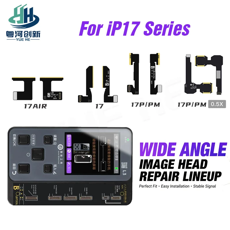 LB Tool Wide Angle Camera Repair Flex Cable for iP 17 Series Compatible for iOS New Replacement Parts