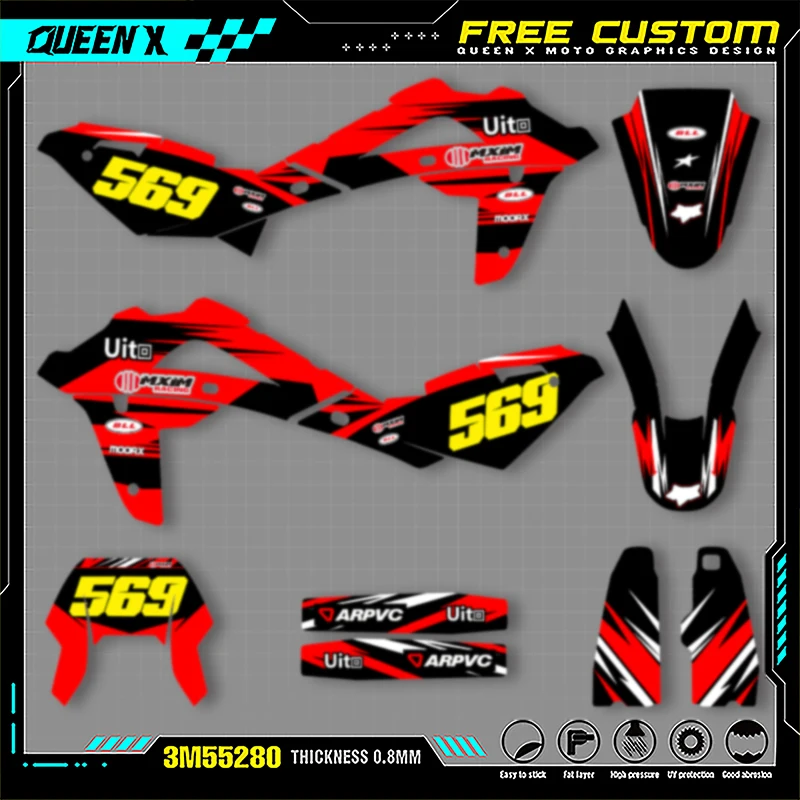 Queen X MOTOR Motorcycle Custom Team Graphics Decals Stickers Kits For HUSABERG TE250 2008 2009 2010 2011 2012 2013 006
Queen X MOTOR Motorcycle Custom Team Graphics Decals Stickers Kits For HUSABERG TE250 2008 2009 2010 2011 2012 2013 006
