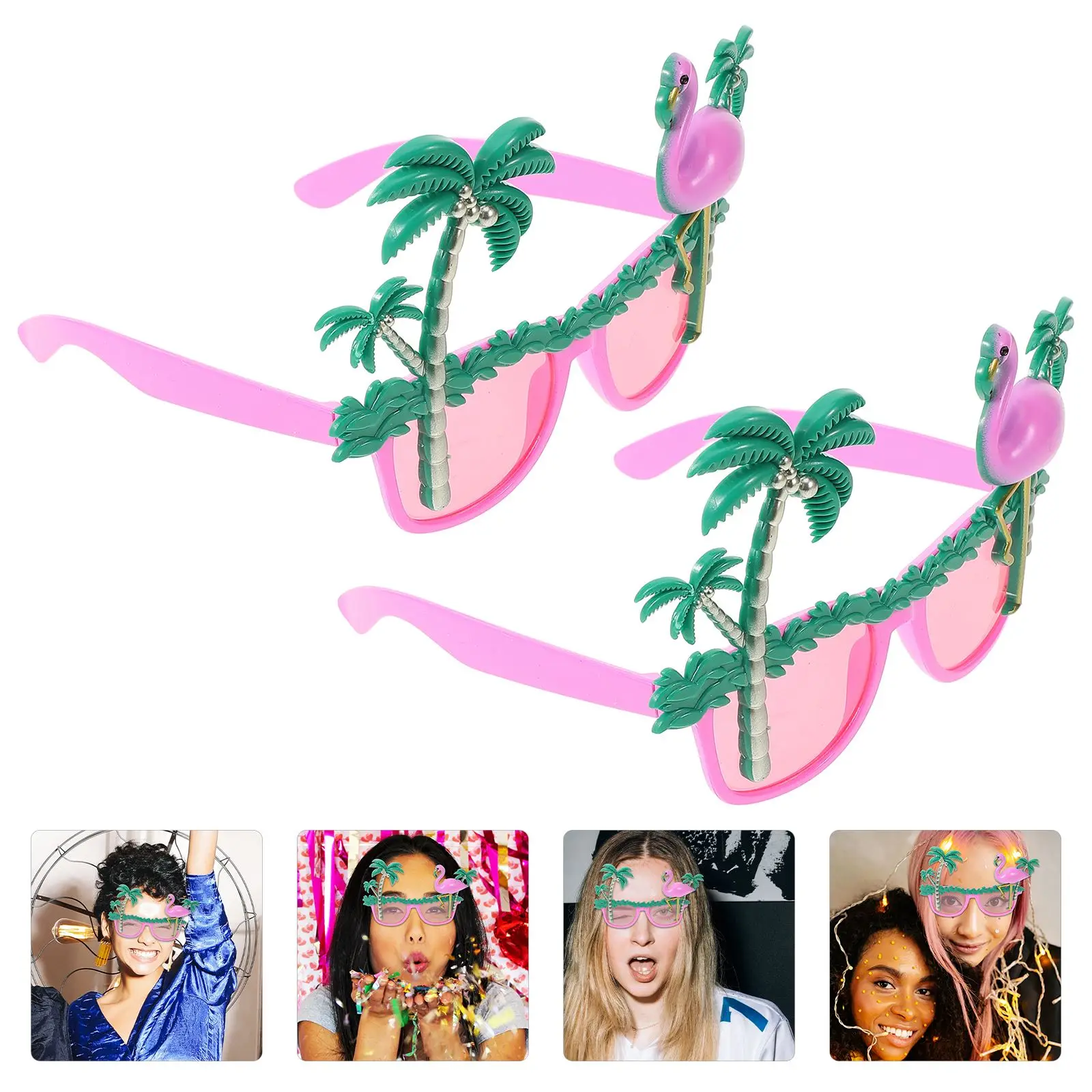2PCS Flamingo Design Glasses Coconut Tree Eyeglasses Hawaiian Party Dress Up Decor Beach Photo Props Eyewear Halloween Party
2PCS Flamingo Design Glasses Coconut Tree Eyeglasses Hawaiian Party Dress Up Decor Beach Photo Props Eyewear Halloween Party