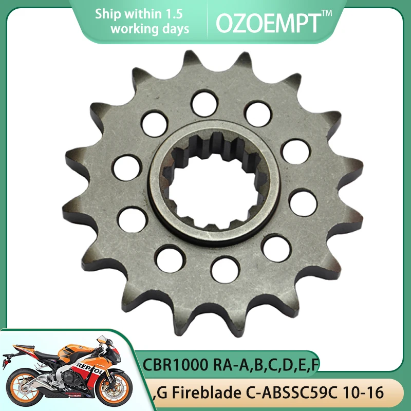 Передняя Звездочка для мотоцикла OZOEMPT 530-16T, применяется к моделям CBR1000, B,C,D,E,F,G Fireblade Φ, F,G Fireblade SP
Передняя Звездочка для мотоцикла OZOEMPT 530-16T, применяется к моделям CBR1000, B,C,D,E,F,G Fireblade Φ, F,G Fireblade SP