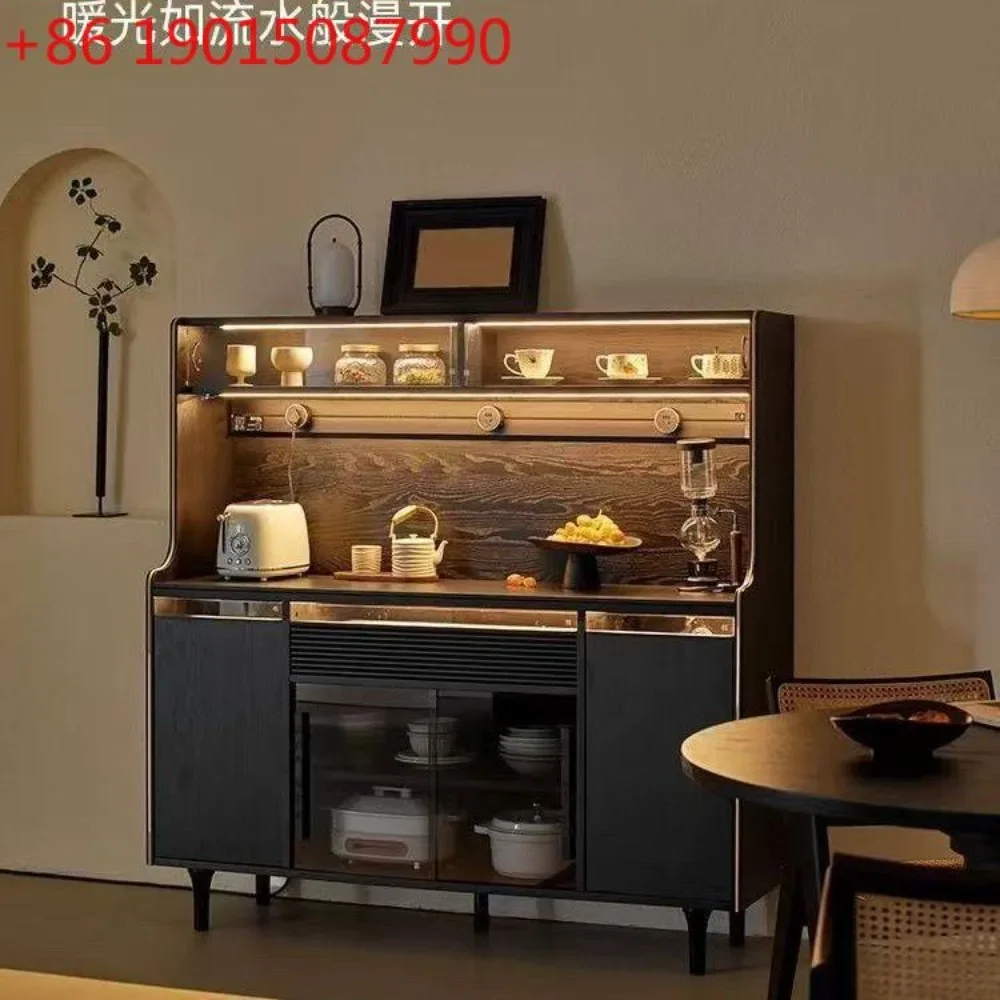 Light sandalwood ruffle pattern dining side cabinet integrated storage cabinet against the wall
Light sandalwood ruffle pattern dining side cabinet integrated storage cabinet against the wall