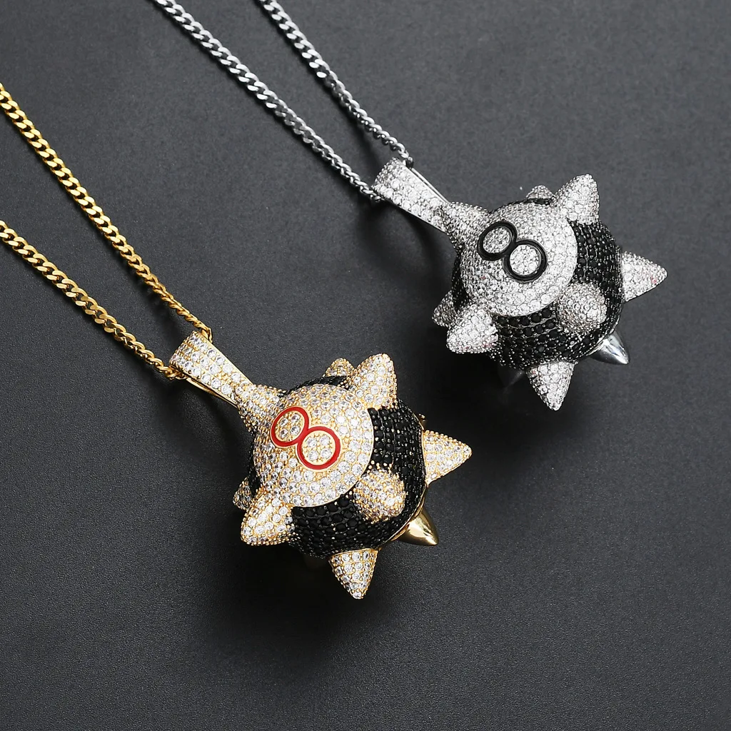 Exaggeration Personality Big Billiard Round Pendant Necklace Full Of Rhinestone AAA Cubic Zircon Mens Women Hip Hop Rock Jewelry
Exaggeration Personality Big Billiard Round Pendant Necklace Full Of Rhinestone AAA Cubic Zircon Mens Women Hip Hop Rock Jewelry