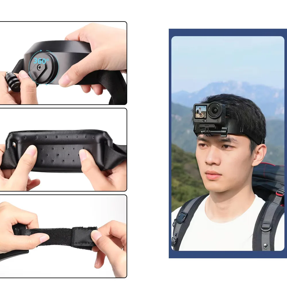 Action 6 Head Strap Mount for DJI Action 6 Sports Camera Wearable and Hands-free for Quick-release Recording Accessories
Action 6 Head Strap Mount for DJI Action 6 Sports Camera Wearable and Hands-free for Quick-release Recording Accessories