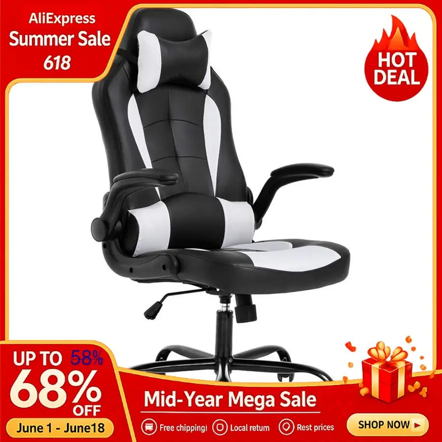 PC Gaming Chair Ergonomic Office Chair Desk Chair with Lumbar Support Flip Up Arms Headrest PU Leather Executive Hi Customizable
PC Gaming Chair Ergonomic Office Chair Desk Chair with Lumbar Support Flip Up Arms Headrest PU Leather Executive Hi Customizable
