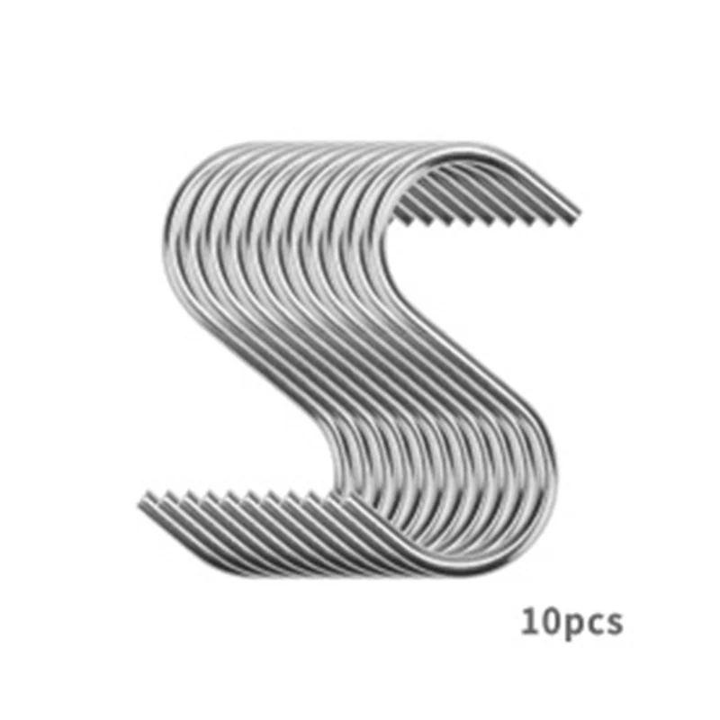 C2 10-Pack Round S Shaped Metal Hooks Hangers for Kitchen Bathroom Bedroom and Office Stainless Steel Kitchenware Hook Crossbar
C2 10-Pack Round S Shaped Metal Hooks Hangers for Kitchen Bathroom Bedroom and Office Stainless Steel Kitchenware Hook Crossbar