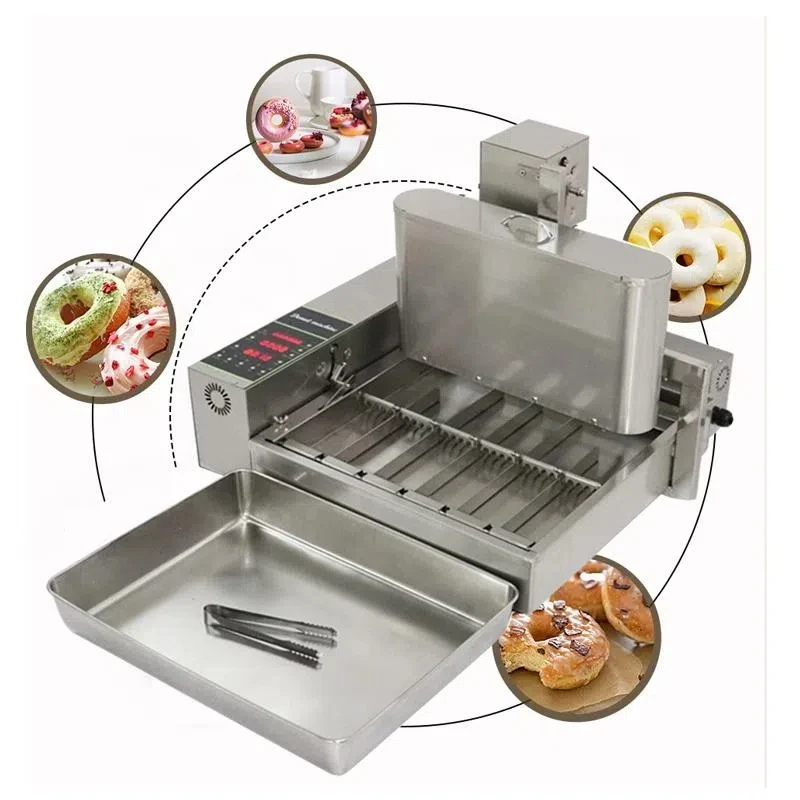 High Quality Donut Frying Machine Digital Display Six-row Donuts Automatic Food Processor
High Quality Donut Frying Machine Digital Display Six-row Donuts Automatic Food Processor
