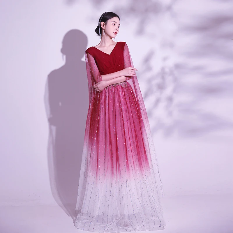 Red Song Chorus Performance Dr Women Host Long Skirt Student Guzheng Performance Costume Folk Music Performance Gown Set
Red Song Chorus Performance Dr Women Host Long Skirt Student Guzheng Performance Costume Folk Music Performance Gown Set
