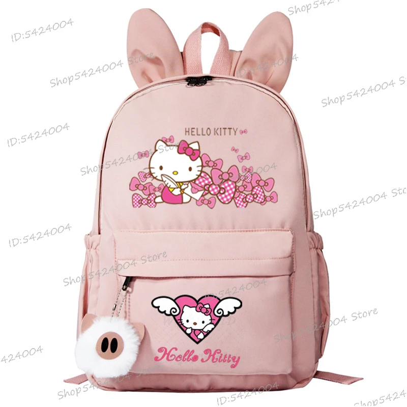Hello Kitty Sanrio Backpack Cute Bunny Ears Daypack Cartoon Hello Kitty Anime Schoolbag Bag Teen Girls Casual Travel Knapsack
Hello Kitty Sanrio Backpack Cute Bunny Ears Daypack Cartoon Hello Kitty Anime Schoolbag Bag Teen Girls Casual Travel Knapsack