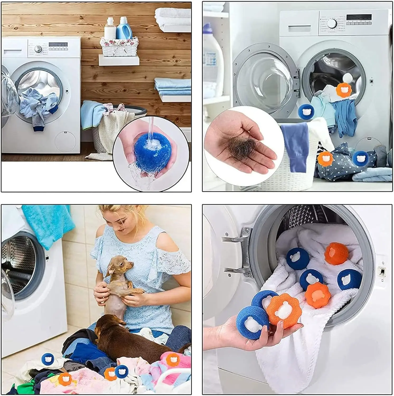 10 Pcs Box-Packed Pet Hair Remover for Laundry, Laundry Pet Hair Catcher, Washing Machine Hair Catcher, Washing Balls Dryer Balls for Clothing Dog Cat Pet Fur Remover(Orange+Blue)
10 Pcs Box-Packed Pet Hair Remover for Laundry, Laundry Pet Hair Catcher, Washing Machine Hair Catcher, Washing Balls Dryer Balls for Clothing Dog Cat Pet Fur Remover(Orange+Blue)