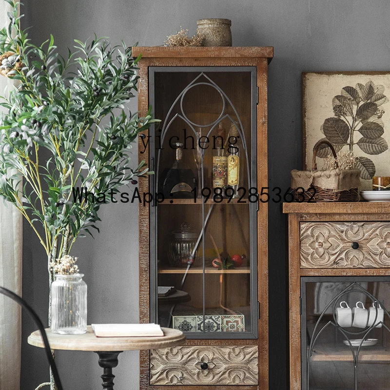 solid wood bantam cabinet wine cabinet wrought iron carved glass door storage living room wall dining side cabinet
solid wood bantam cabinet wine cabinet wrought iron carved glass door storage living room wall dining side cabinet