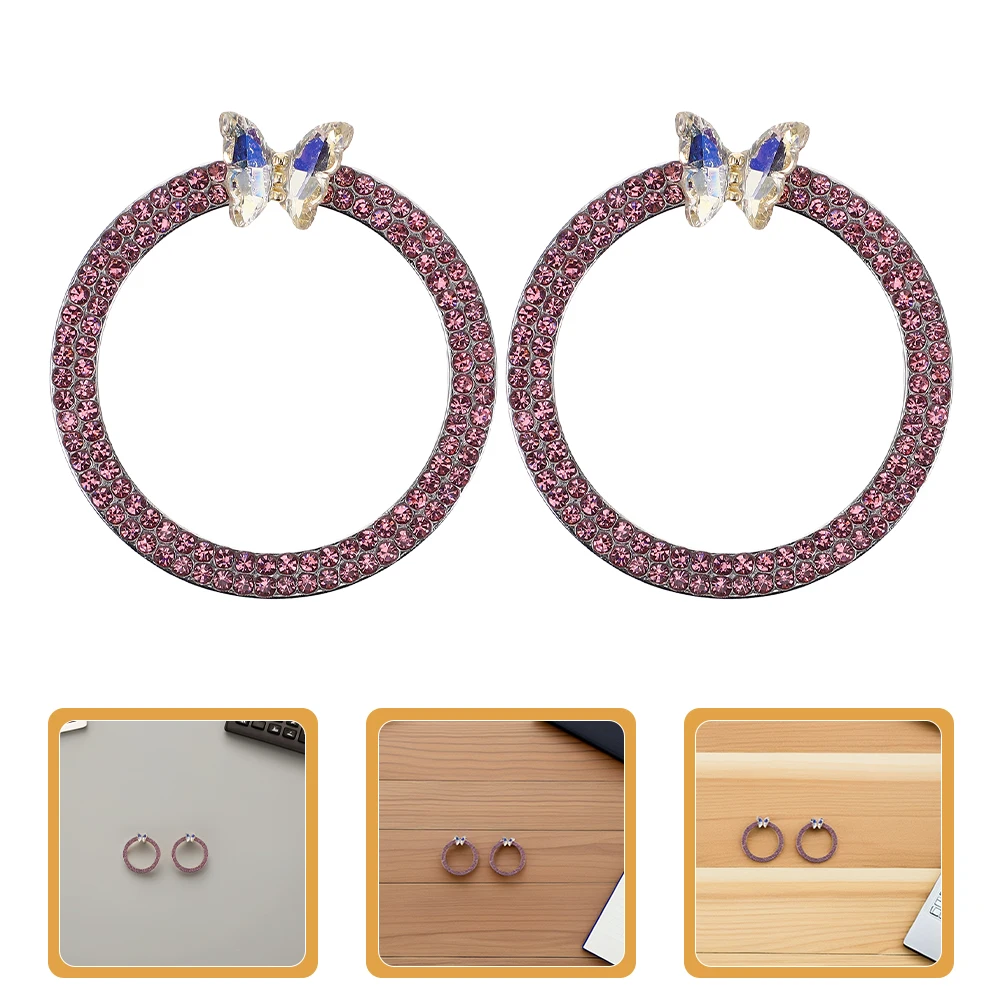 2pcs Car Ignition Button Cover Sparkling Crystal Butterfly Engine Start Decoration Push Button Starter Cover Durable Alloy Glass
2pcs Car Ignition Button Cover Sparkling Crystal Butterfly Engine Start Decoration Push Button Starter Cover Durable Alloy Glass