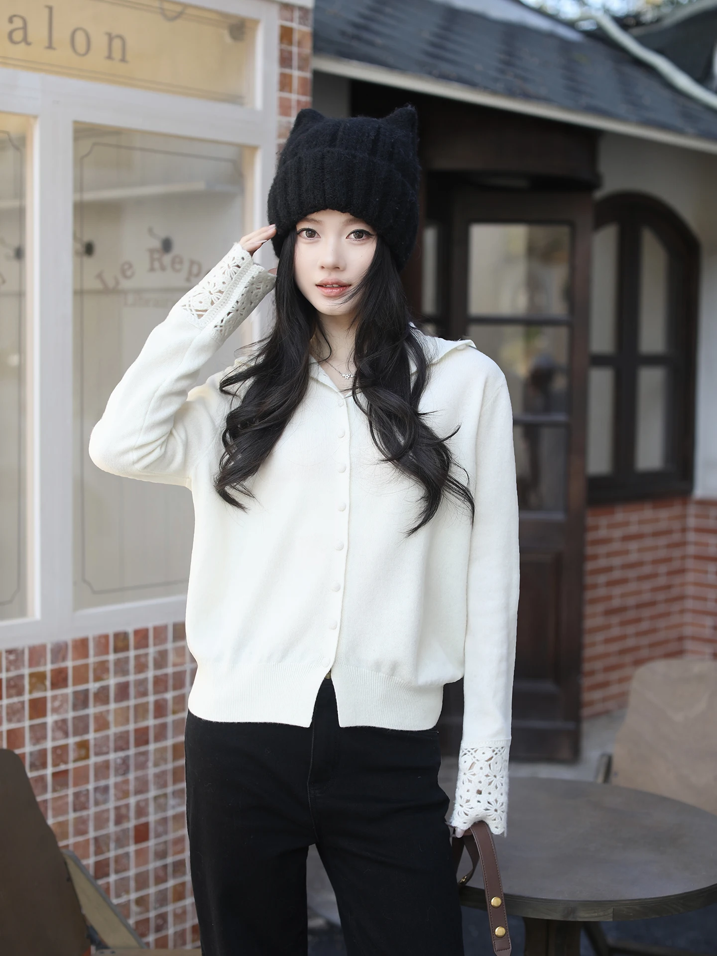 High Ne Open Cardigan ME B00 Camere Bouquet Knitted Sweater Casual Sle Regular Fit Long Sve Women's Winter Faion
High Ne Open Cardigan ME B00 Camere Bouquet Knitted Sweater Casual Sle Regular Fit Long Sve Women's Winter Faion