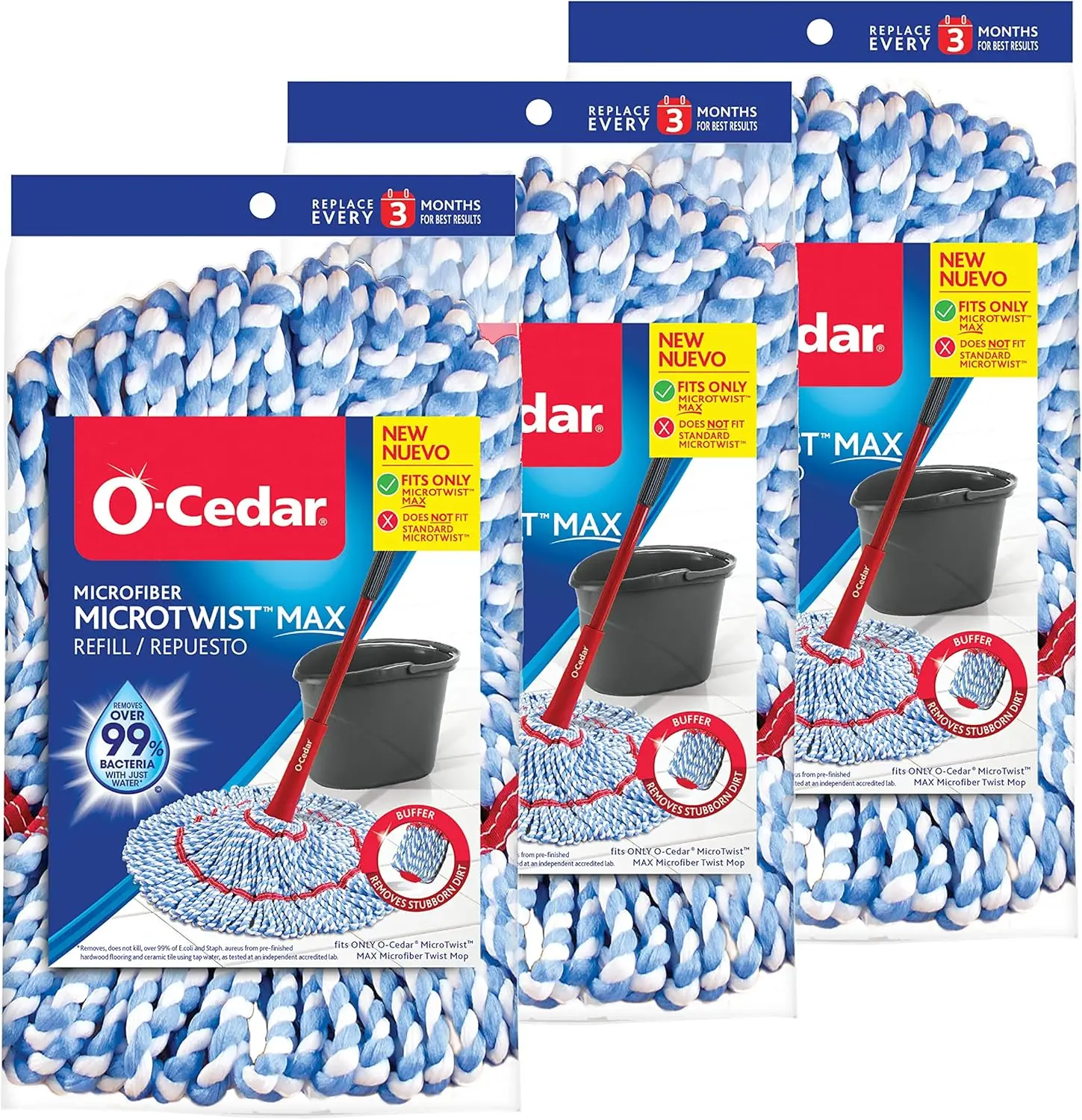MicroTwist MAX Microfiber Refill (Pack of 3)
MicroTwist MAX Microfiber Refill (Pack of 3)