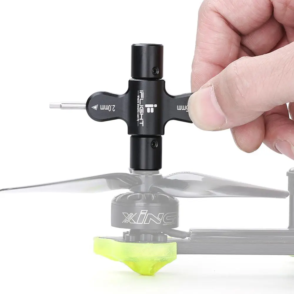 Iflight Prop Tool (ratchet W/ Bearing) Quad M5 Wrench 1.5mm/2mm Screwdriver With Built In One Way Bearing Tool For Rc Drone Fpv
Iflight Prop Tool (ratchet W/ Bearing) Quad M5 Wrench 1.5mm/2mm Screwdriver With Built In One Way Bearing Tool For Rc Drone Fpv