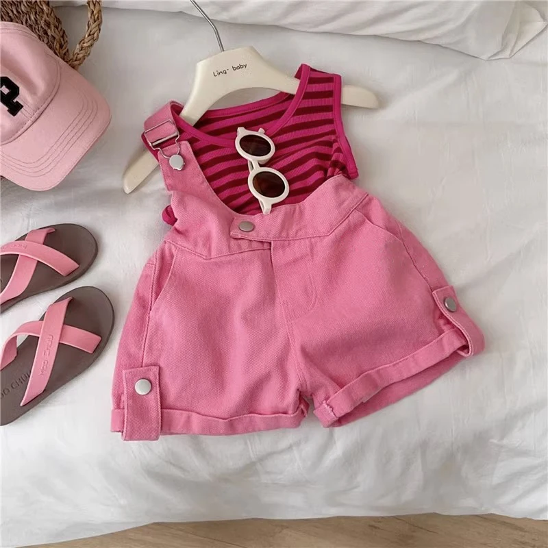 MILANCEL New Summer Kids Clothes Set 1-6T Cute Stripe Girls Tank Tops +Overall Children Thin Style Outfit 2PCS
MILANCEL New Summer Kids Clothes Set 1-6T Cute Stripe Girls Tank Tops +Overall Children Thin Style Outfit 2PCS
