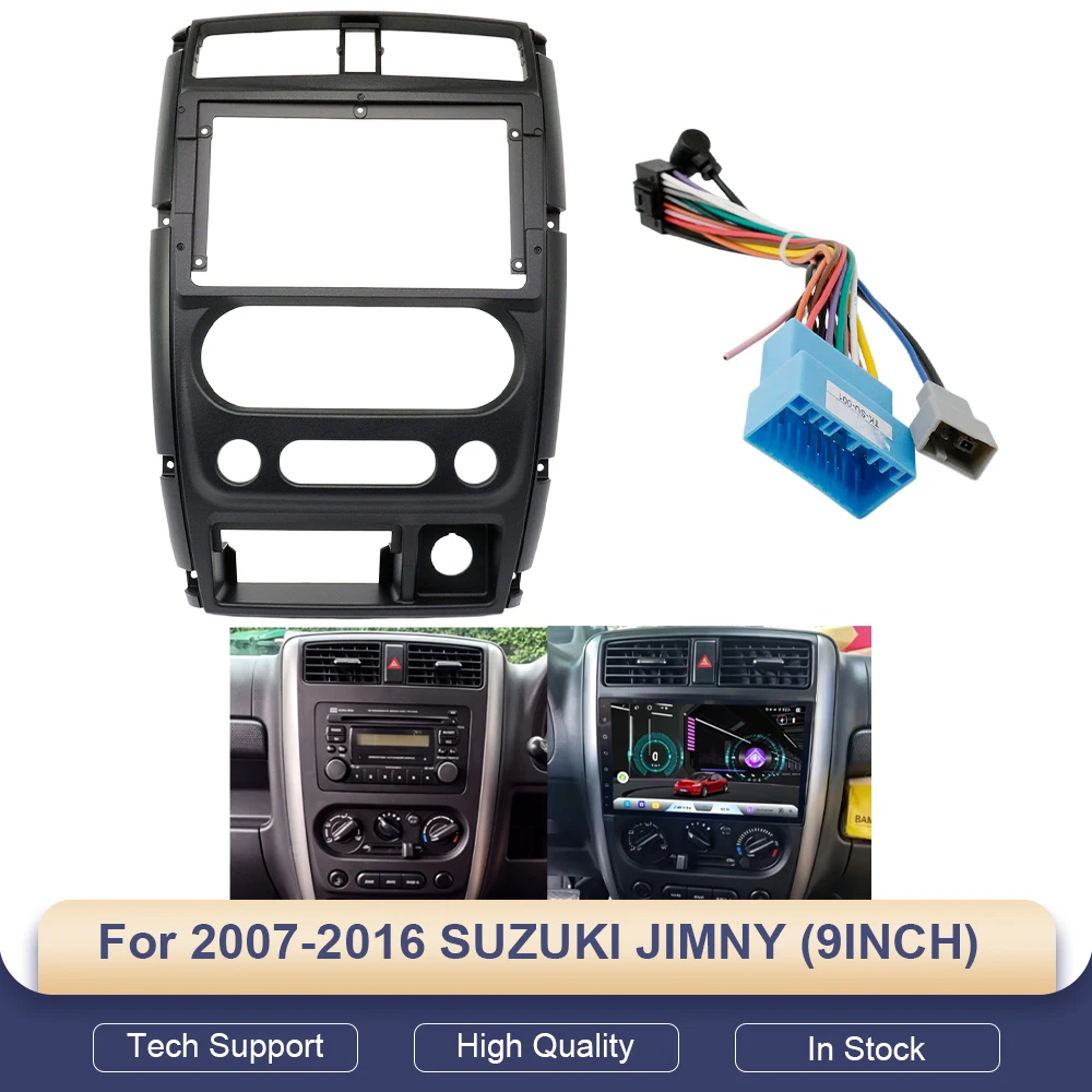 For 2007-2016 SUZUKI JIMNY (9INCH) Car Radio Fascias Android GPS MP5 Stereo Player 2 Din Head Unit Panel Dash Frame Installation
For 2007-2016 SUZUKI JIMNY (9INCH) Car Radio Fascias Android GPS MP5 Stereo Player 2 Din Head Unit Panel Dash Frame Installation