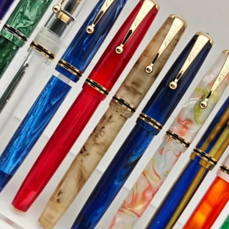 ADMOK 28 Classic Acrylic Fountain Pen No.6 Bock Schmidt EF/F/M Nib Press Button Filling Ink Pen for Calligraphy Business Gift
ADMOK 28 Classic Acrylic Fountain Pen No.6 Bock Schmidt EF/F/M Nib Press Button Filling Ink Pen for Calligraphy Business Gift