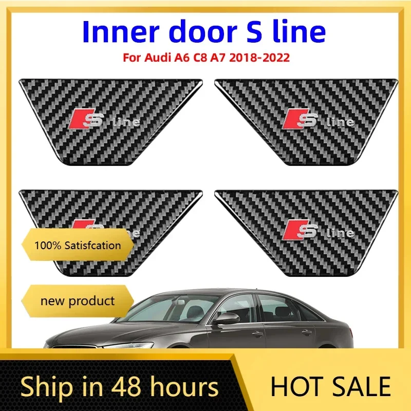 For Audi Sline A6 C8 A7 2019-2022 Car Accessories Inner Door Bowl Cover Trim Carbon Fiber Stickers Decoration Styling Car Goods
For Audi Sline A6 C8 A7 2019-2022 Car Accessories Inner Door Bowl Cover Trim Carbon Fiber Stickers Decoration Styling Car Goods