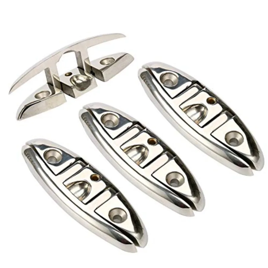 4 Pack of 6 Stainless Folding Cleat Flip-up Dock Cleat Retractable Cleats-Enhance Safety and Appearance of Any Boat
4 Pack of 6 Stainless Folding Cleat Flip-up Dock Cleat Retractable Cleats-Enhance Safety and Appearance of Any Boat