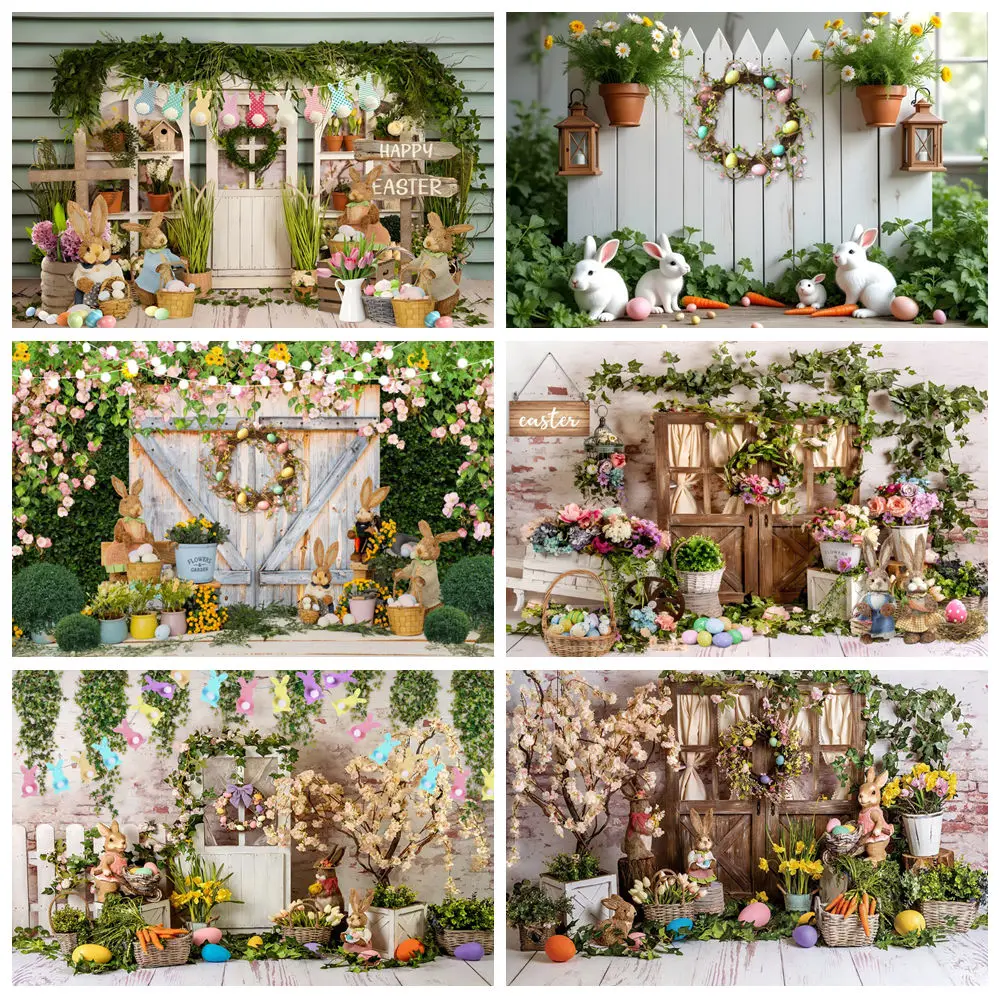 Happy Easter Backdrop For Photography Wood Board Green Grass Rabbit Bunny Eggs Baby Shower Background Decor Photo Studio Props
Happy Easter Backdrop For Photography Wood Board Green Grass Rabbit Bunny Eggs Baby Shower Background Decor Photo Studio Props