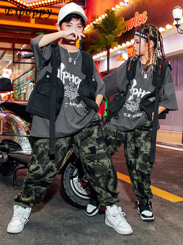 Hip Hop Children's Trendy Clothes Boy Hip Hop Drum Kit Fried Street Suit Hiphop Model Catwalk Fashion Girl Trendy Clothing
Hip Hop Children's Trendy Clothes Boy Hip Hop Drum Kit Fried Street Suit Hiphop Model Catwalk Fashion Girl Trendy Clothing