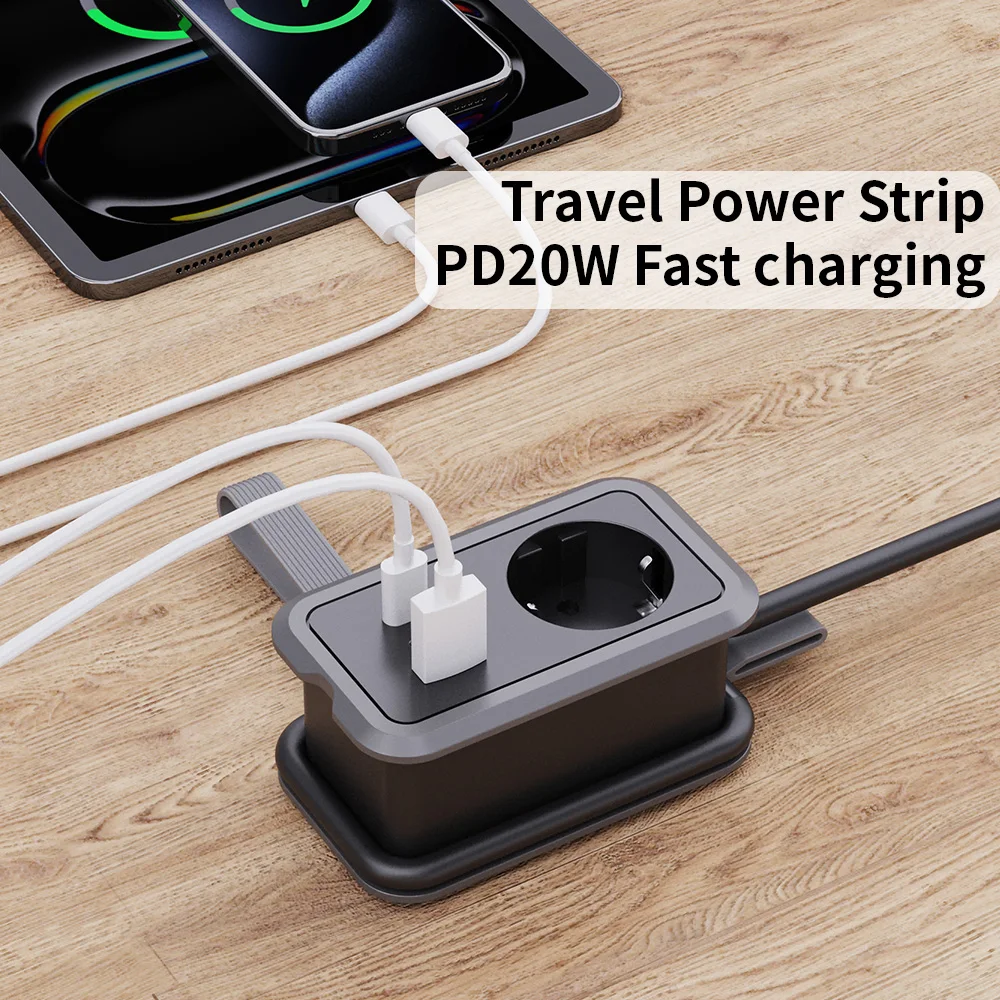Compact Travel Socket with Storage Slot 20W PD Fast Charging 3-in-1 EU Plug Portable Outlet for Electricians
Compact Travel Socket with Storage Slot 20W PD Fast Charging 3-in-1 EU Plug Portable Outlet for Electricians
