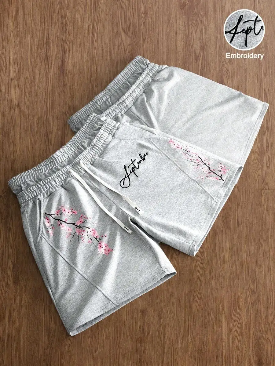 Mens Casual Letter Print Drawstring Waist Shorts Summer Streetwear Graphic Shorts Gray
Mens Casual Letter Print Drawstring Waist Shorts Summer Streetwear Graphic Shorts Gray