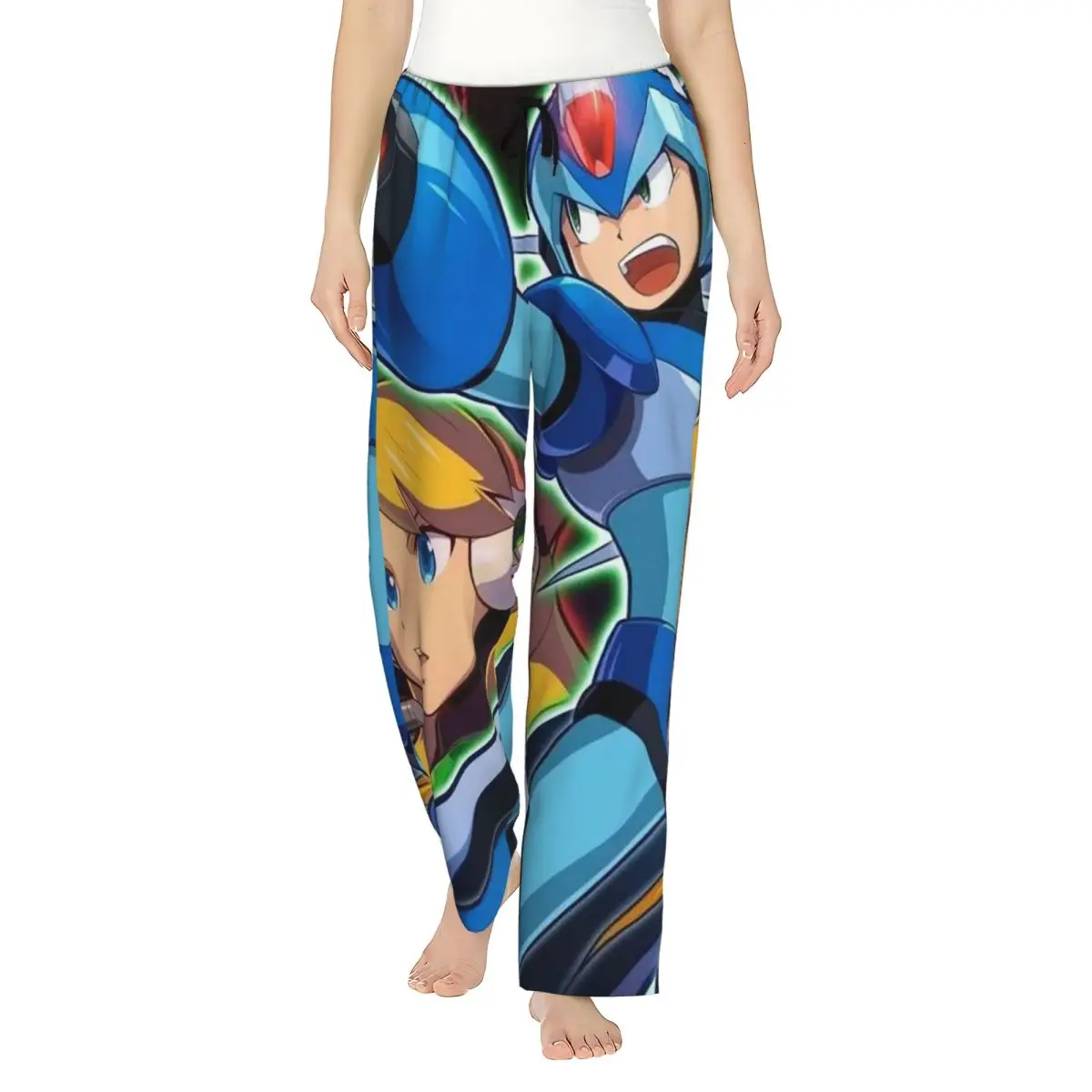 Женские пижамные брюки Custom Megaman Video Game Mega Man с карманами для отдыха и сна
Женские пижамные брюки Custom Megaman Video Game Mega Man с карманами для отдыха и сна