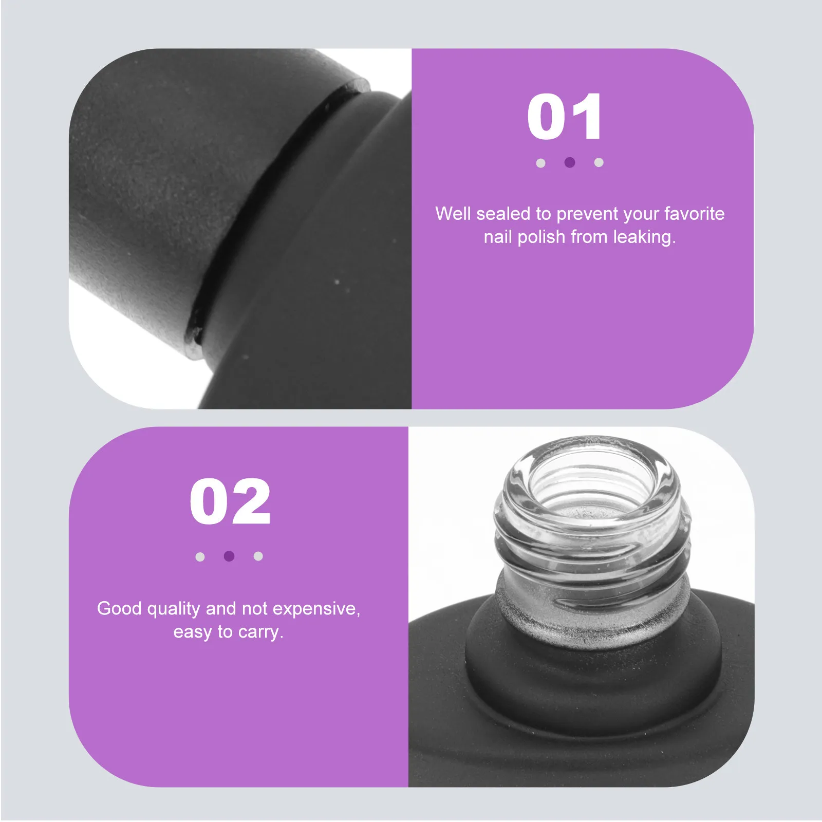 10Pcs Oblate-Shape Empty Nail Polish Bottles Leak-Proof Portable Mini Storage Containers for DIY Nail Art Mixing Glitter Cuticle
10Pcs Oblate-Shape Empty Nail Polish Bottles Leak-Proof Portable Mini Storage Containers for DIY Nail Art Mixing Glitter Cuticle