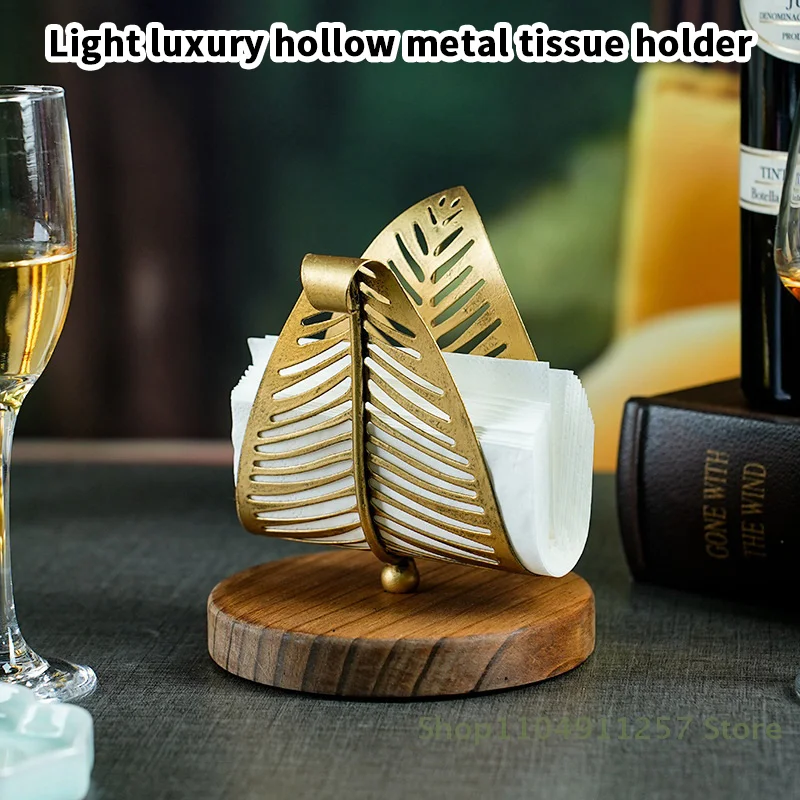 Hollow Metal Paper Towel Rack Light Luxury Home Restaurant Hotel Desktop Paper Towel Storage Golden Leaf Paper Rack
Hollow Metal Paper Towel Rack Light Luxury Home Restaurant Hotel Desktop Paper Towel Storage Golden Leaf Paper Rack