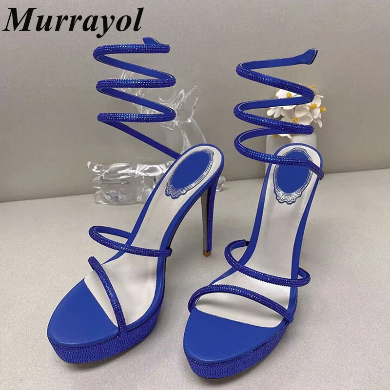 Crystal Design Snake Shaped Elastic Strap Sandals Women Rhinestone Decor Waterproof Platform Sandalias Summer Dress Shoes Pumps
Crystal Design Snake Shaped Elastic Strap Sandals Women Rhinestone Decor Waterproof Platform Sandalias Summer Dress Shoes Pumps