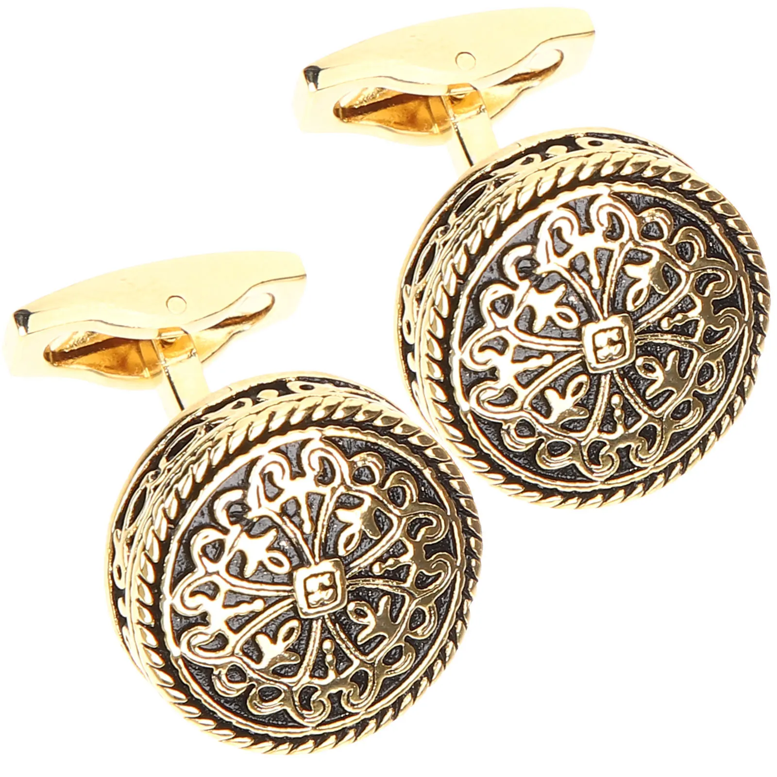 2Pcs Vintage Gold Cufflinks Men Classic Retro Style for Wedding Business Shirts Groom Gift Men Gift Cuff Links
2Pcs Vintage Gold Cufflinks Men Classic Retro Style for Wedding Business Shirts Groom Gift Men Gift Cuff Links