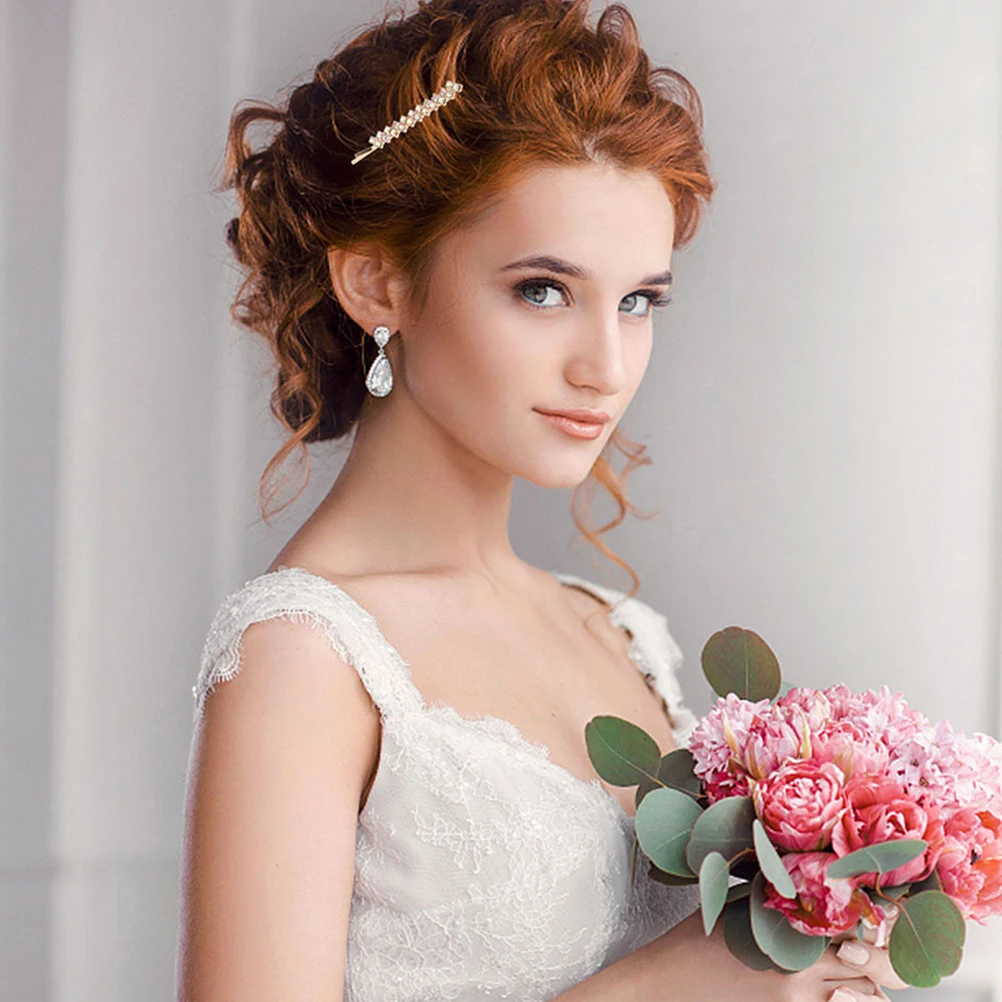 2 Pairs Metal Rhinestone Hairpin Clips for Women Glitter Decorative Accessories Fine Thick Hair Styling Elegant Wedding Banquets
2 Pairs Metal Rhinestone Hairpin Clips for Women Glitter Decorative Accessories Fine Thick Hair Styling Elegant Wedding Banquets