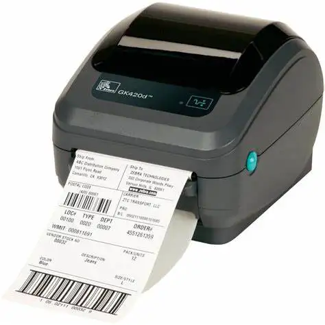 Efficient and Portable Zebra GK420t Thermal Label Printer with USB and Ethernet Interface 203dpi 5 Inch/s Print Speed in Stock
Efficient and Portable Zebra GK420t Thermal Label Printer with USB and Ethernet Interface 203dpi 5 Inch/s Print Speed in Stock