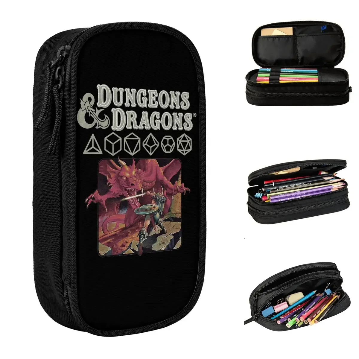 Dungeon And Dragon Pencil Case Double Layer Large-capacity Office Supplies Pencil Bag Amazing Gift
Dungeon And Dragon Pencil Case Double Layer Large-capacity Office Supplies Pencil Bag Amazing Gift