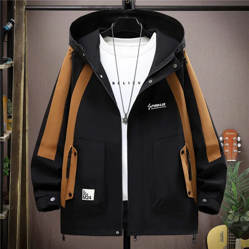 Casual Hooded Men's jackets 2025 Spring Autumn Youth Streetwear Fashion Loose Cargo Coats Outdoor Short Windbreaker Top Clothing
Casual Hooded Men's jackets 2025 Spring Autumn Youth Streetwear Fashion Loose Cargo Coats Outdoor Short Windbreaker Top Clothing